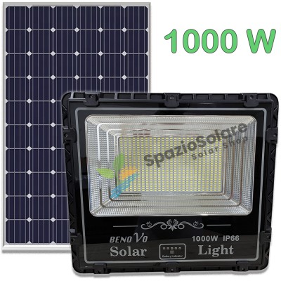 Faro 1000w con pannello solare