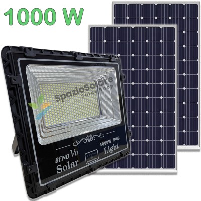 Faro 1000w con pannello solare