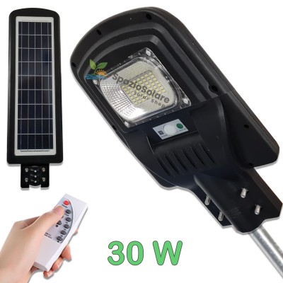 Lampione 30w con pannello...