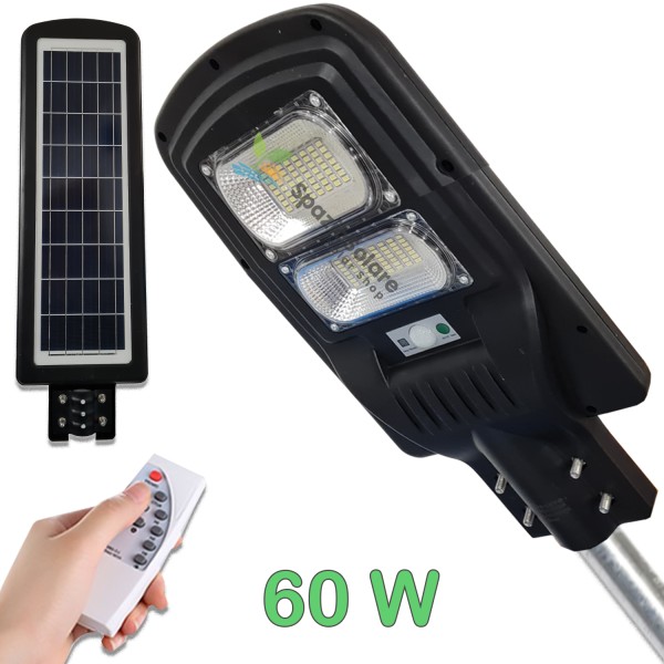 Lampione 60w con pannello solare