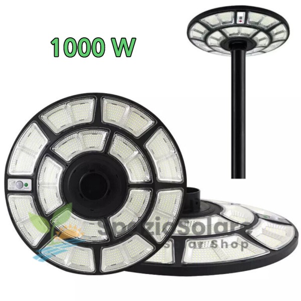 Lampione 1000w con pannello solare