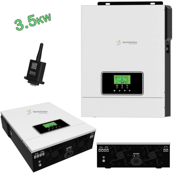 Inverter ibrido 3500w 24v 220v WI-FI OFF-GRID MPPT 80A