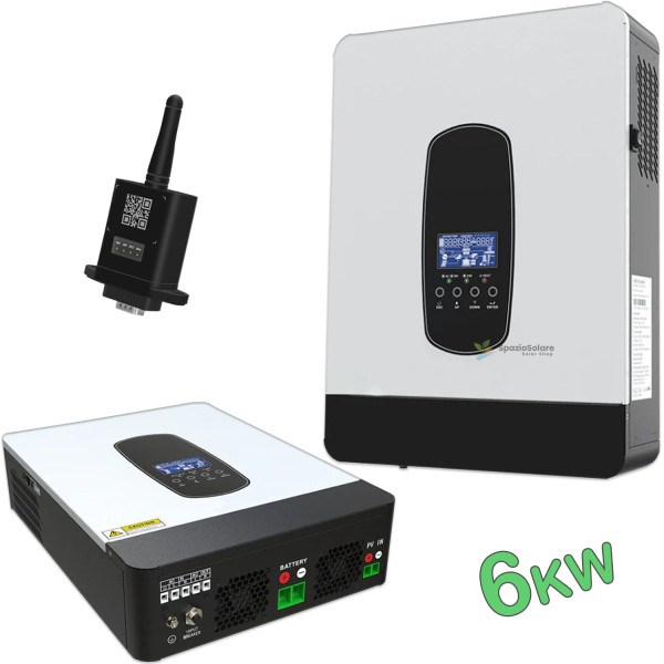 Inverter ibrido 6000w 24v 220v WI-FI OFF-GRID MPPT 80A