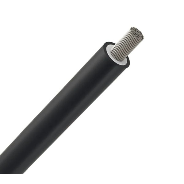 Cavo Solare Fotovoltaico Unipolare 6mm² Nero al Metro
