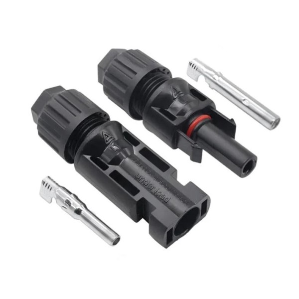 Coppia Connettori Solari Fotovoltaici MC4 Maschio + Femmina – Impermeabili IP68 per Cavi Solari 4/6mm²