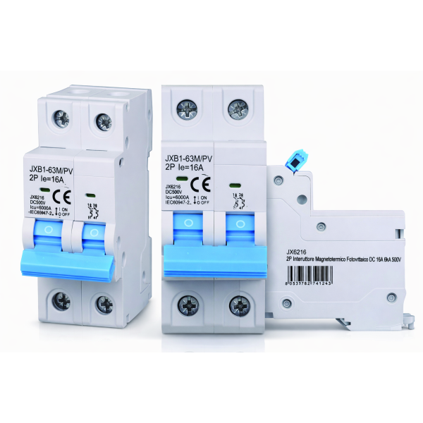Interruttore Magnetotermico Fotovoltaico DC 6kA 2P / 4P – 16A 25A 40A 63A