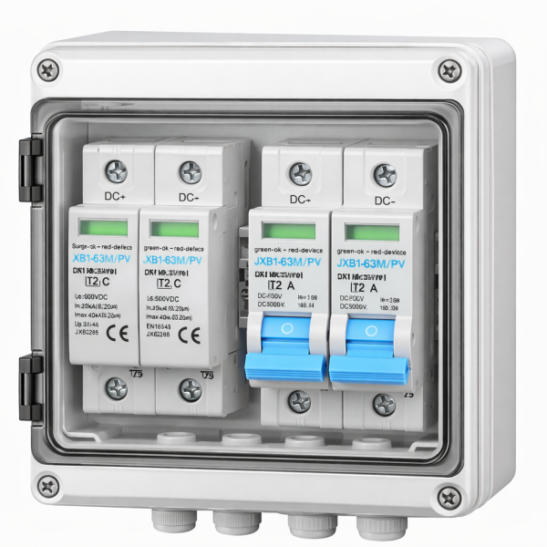 Quadro di protezione linea fotovoltaico 1 stringa DC fino a 6kw