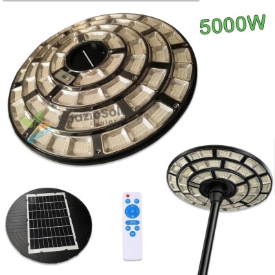 Lampione 5000w con pannello...