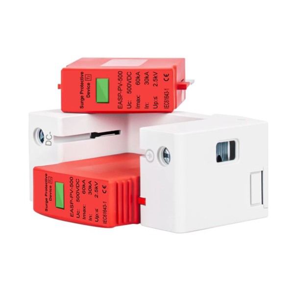 Scaricatore di Sovratensione DC SPD 2P 500V Tipo 2 per Impianti Fotovoltaici