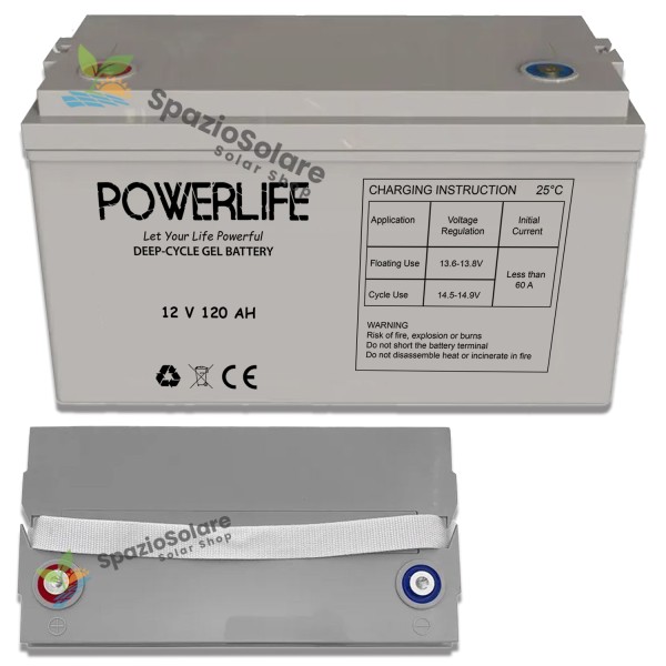 Batteria gel agm 120ah 12v