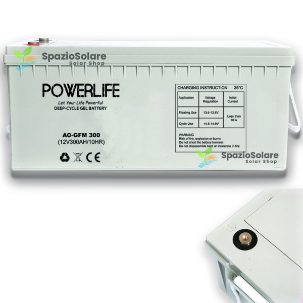 Batteria gel agm 300ah 12v
