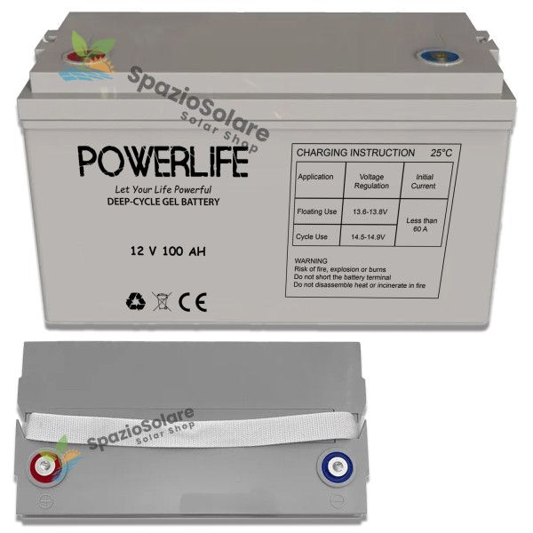 Batteria gel agm 100ah 12v