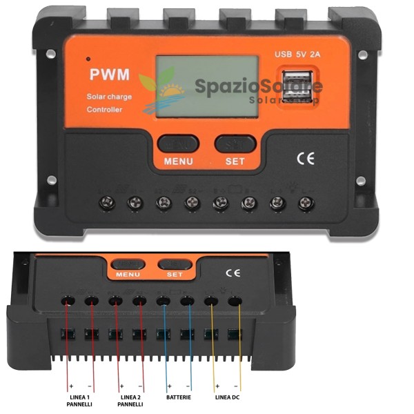 Regolatore di carica 80ah pwm
